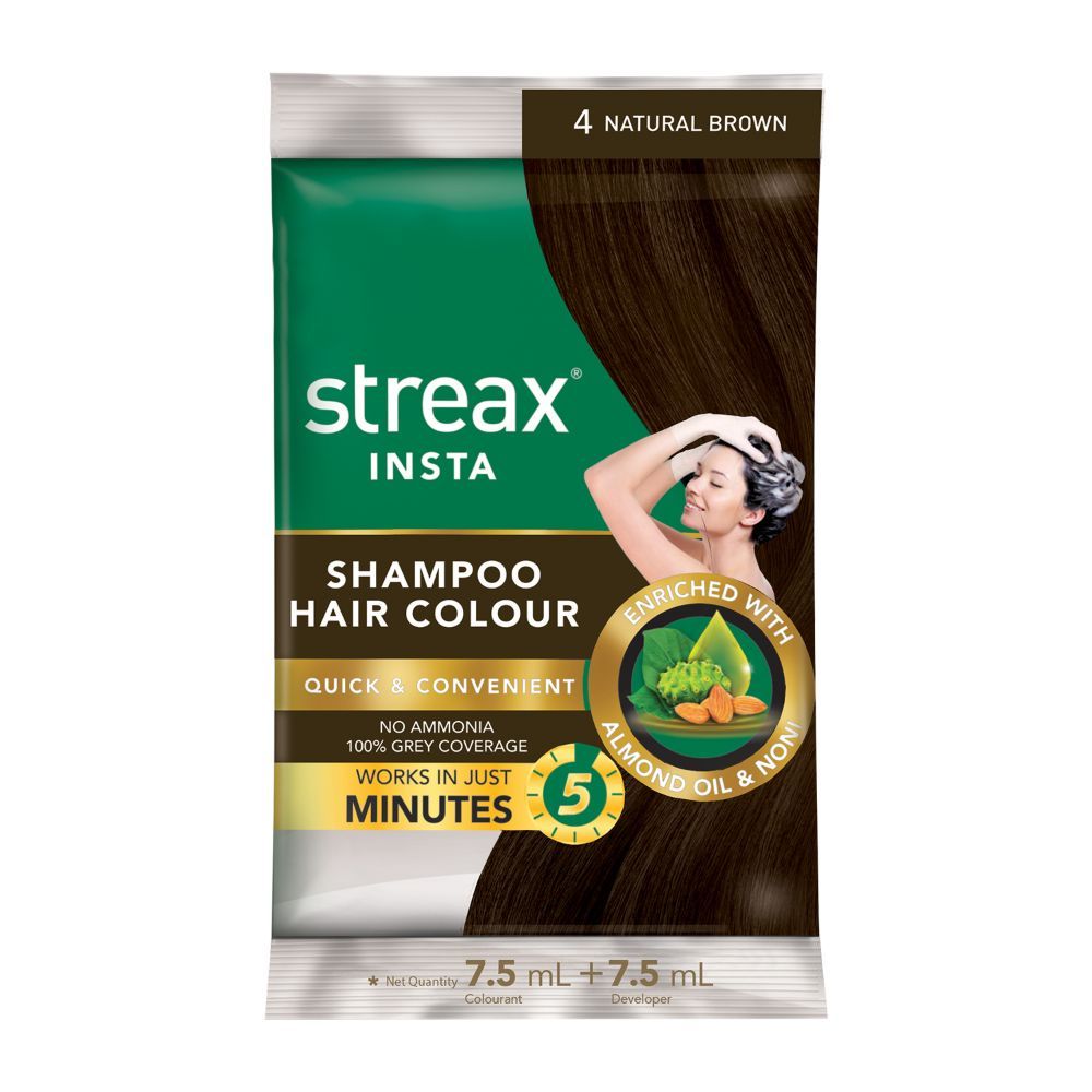 STREAX INSTA SHAMPOO NATURAL BROWN 4            